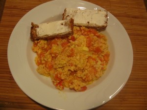 Eggs with tomatoes