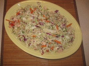 Coleslaw with tuna