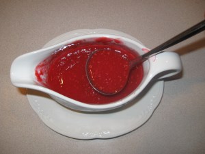 Raspberry sauce