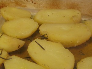 Potatoes with rosemary