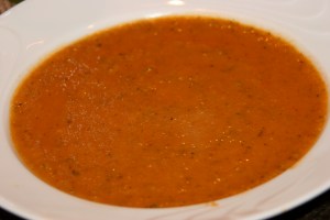 Veloute soup with zucchini