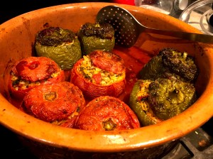 Stuffed tomatoes and peppers