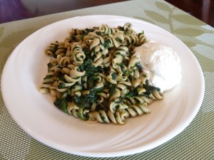 pasta with spinach and ricotta