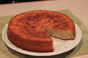 Lemon cake with chia seeds