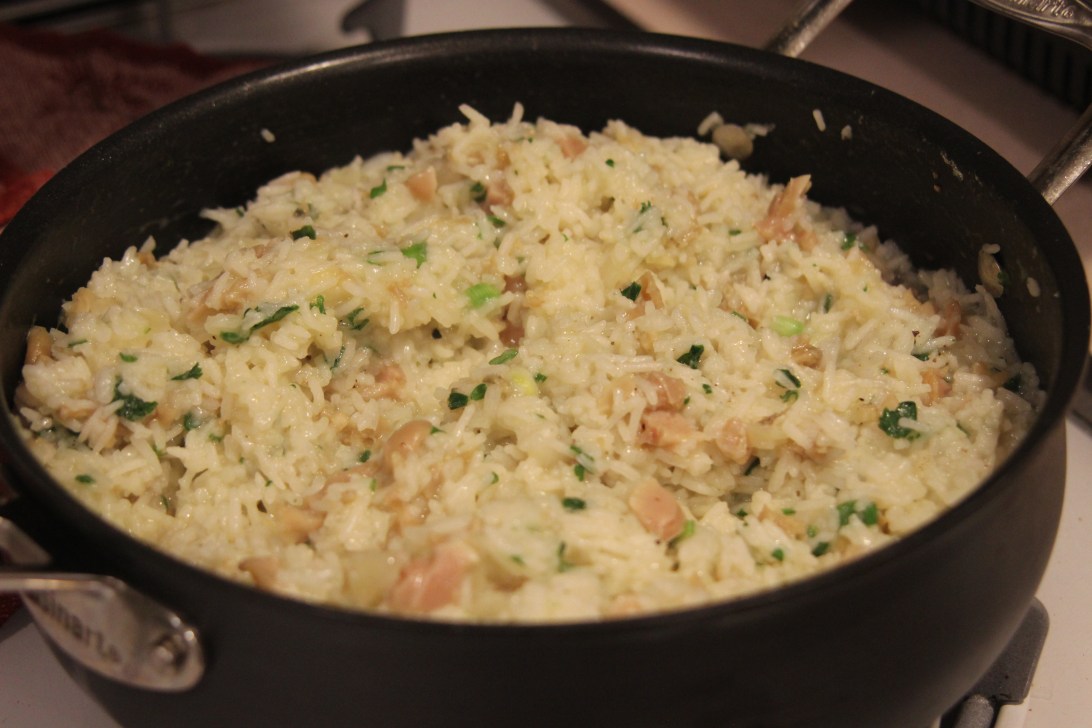 "Mydopilafo" or risotto with mussels