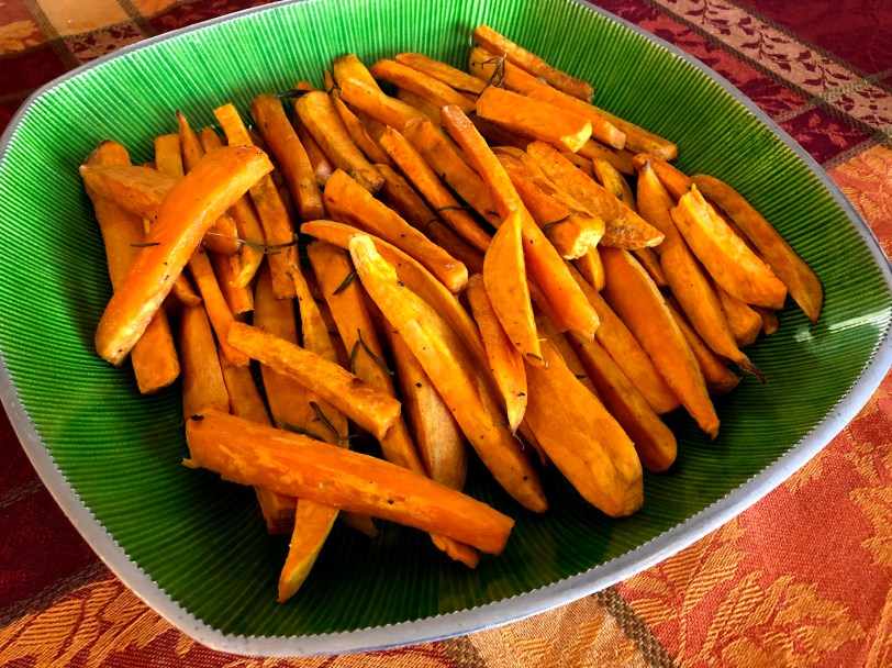 sweet potatoes with rosemary